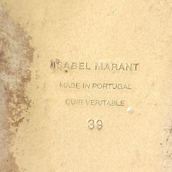 ISABEL MARANT Women's EU39 US8-8,5 Holden Velvet Pink Tie Dye Slide Sandals - Picture 11 of 16